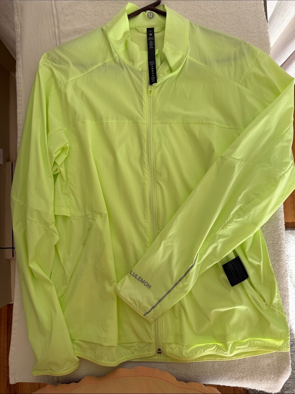 lululemon athletica Neon Lime Green Athletic Jacket